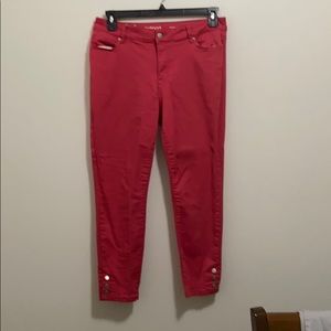 Coral ankle pants